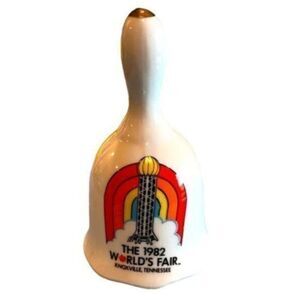 Vintage- 1982 Worlds Fair Souvenir Bell Knoxville TN - Porcelain